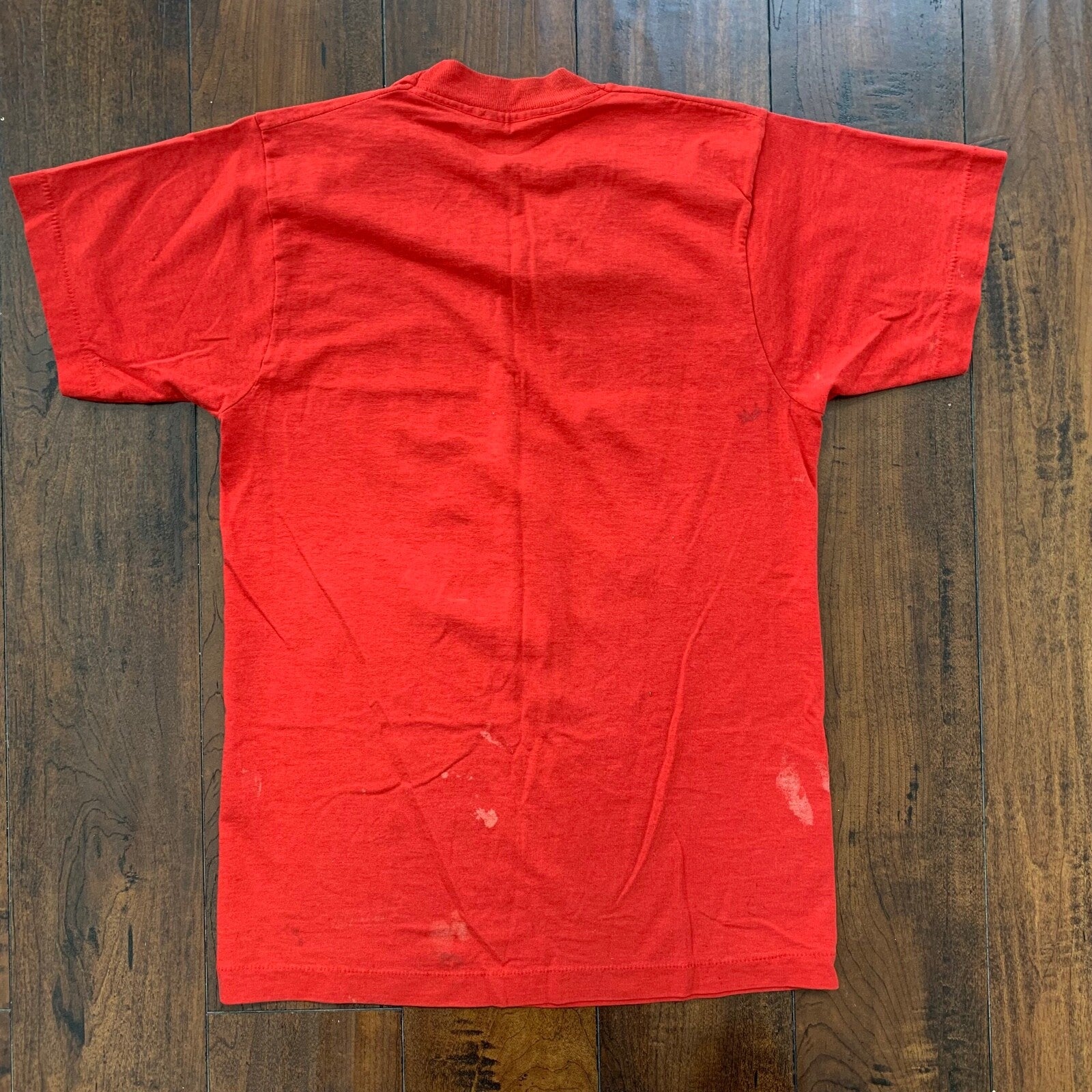 Chicago Bulls 90s Jordan Vintage T Shirt Swingster Classic Logo Medium Red 80s