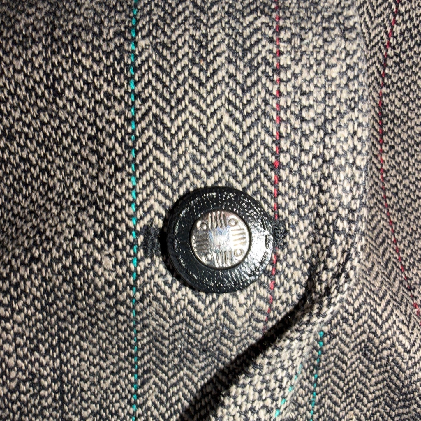 Vintage Circle S Dallas Texas Western Cowboy Blazer Jacket Mens 44L Silk Lining