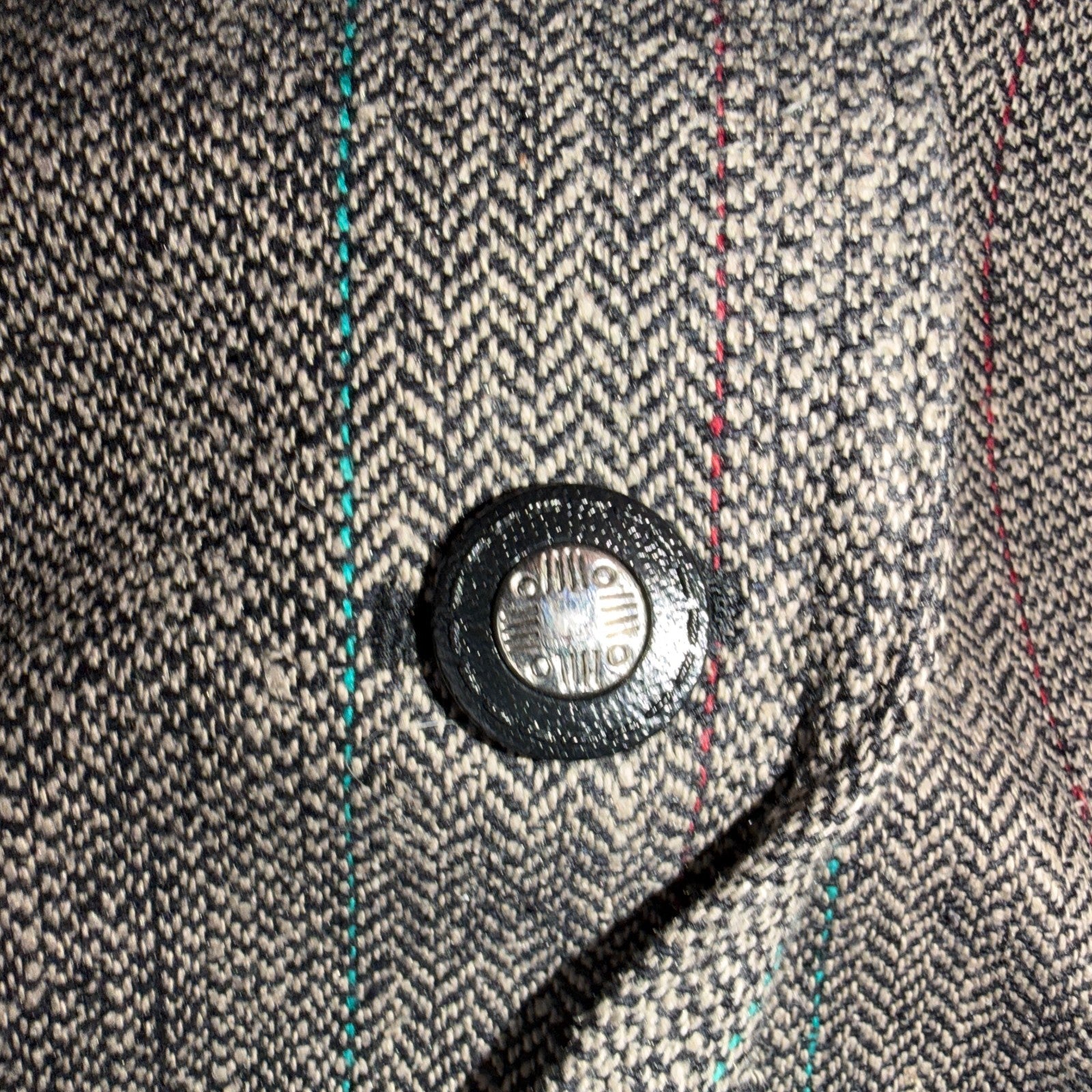 Vintage Circle S Dallas Texas Western Cowboy Blazer Jacket Mens 44L Silk Lining