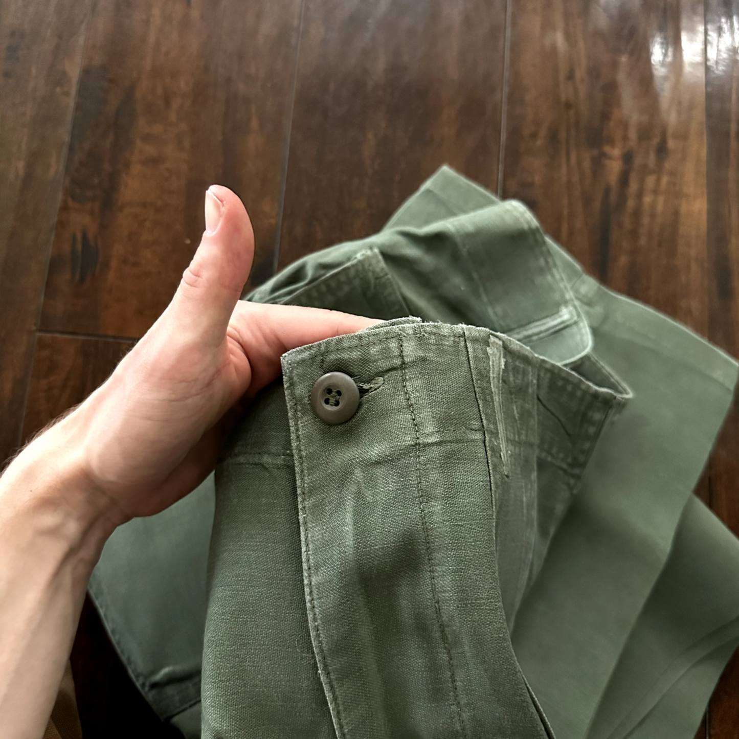 US Army OG-107 Fatigue Pants Trousers 1960s 32x33 Type I DSA-100 Post WWII Camo