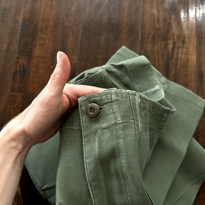 US Army OG-107 Fatigue Pants Trousers 1960s 32x33 Type I DSA-100 Post WWII Camo