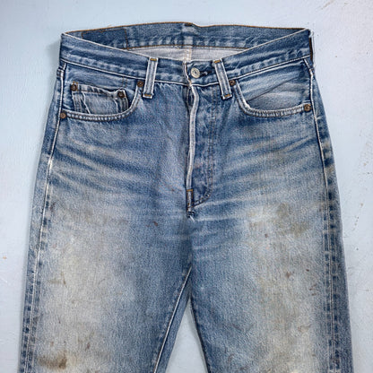 Levis 501 Vintage 80s Redline Selvedge USA XX Jeans Light Wash Act 28x30