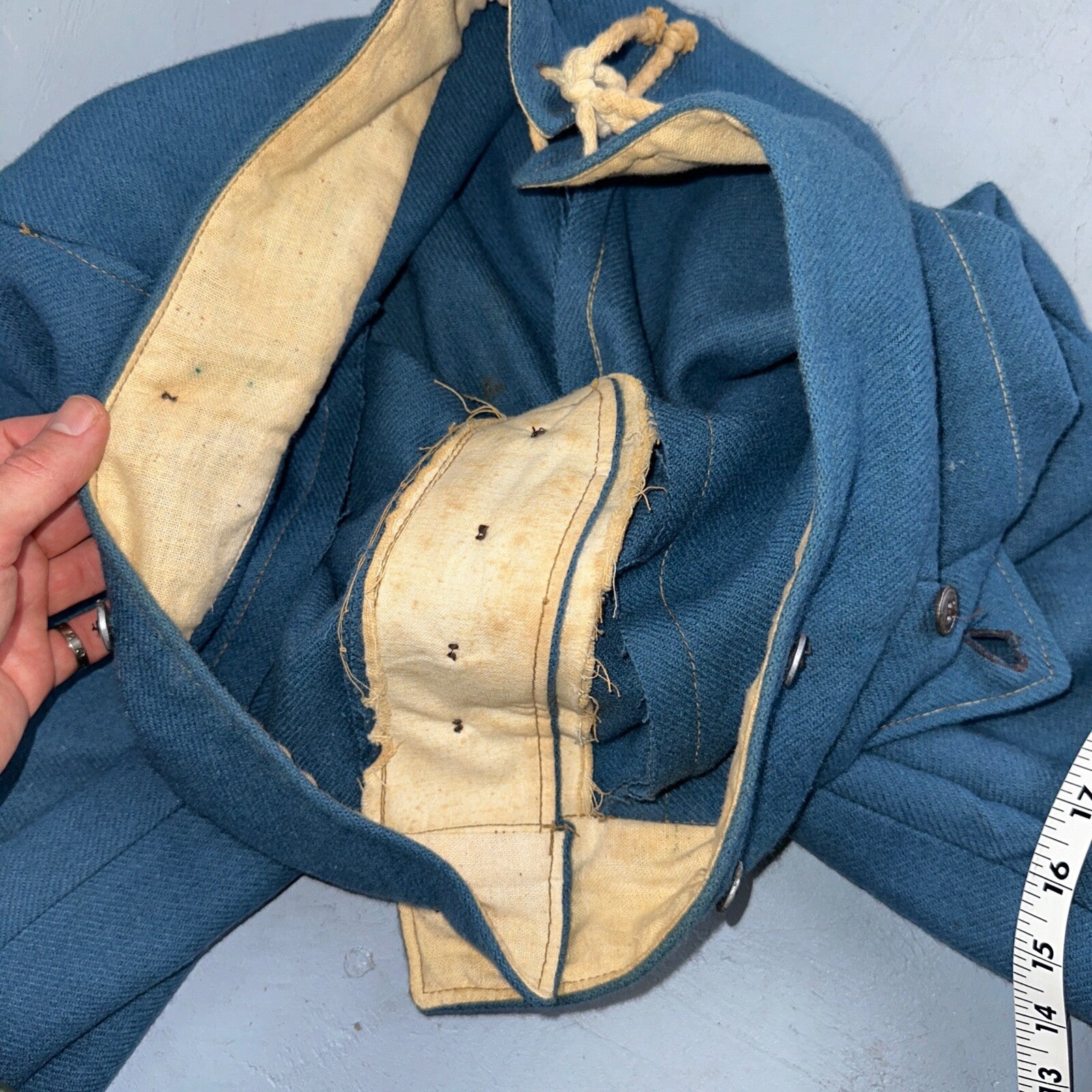 C&D Jarnagin Civil War Reenactment Uniform Sky Blue Wool Pants WWI Rare 38