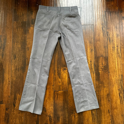 Vintage 1980s Levis 517 Men's Black Tab Jeans Size 34x31 Ac 33x32 Gray