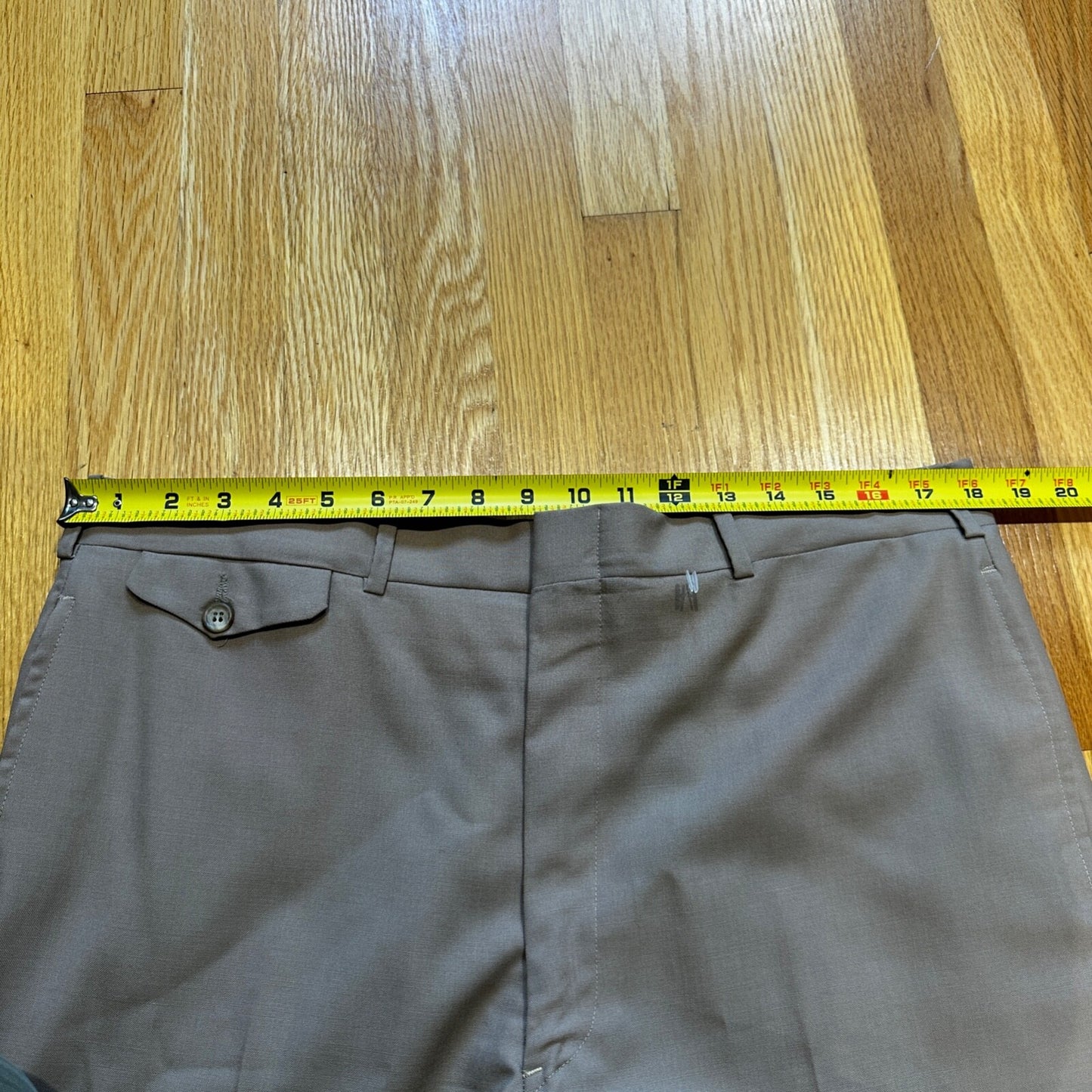 1960s Beige Sport Jacket VTG Mens Suit 44 36x29 Rockabilly Solid Tan Pants 60s