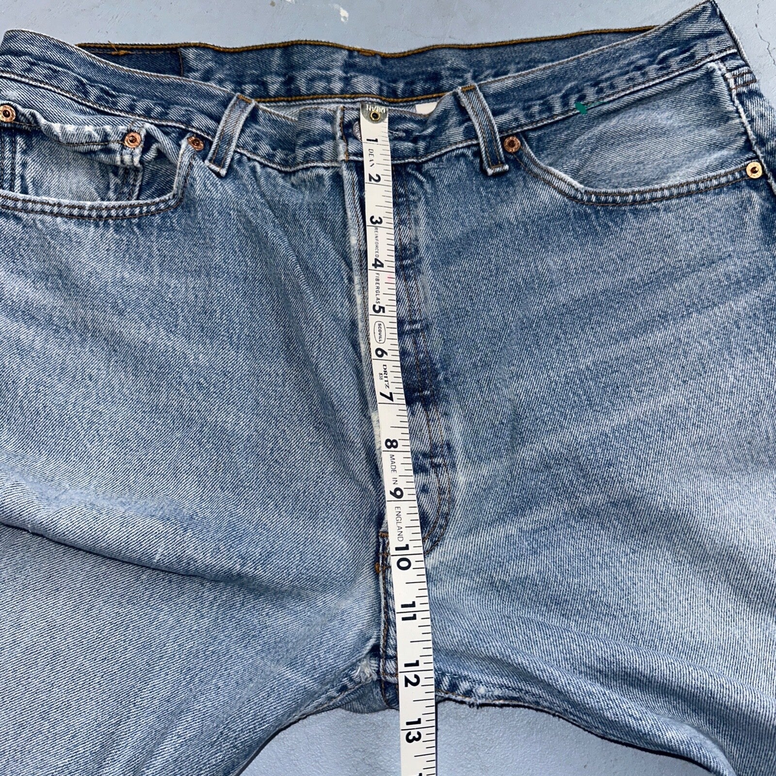 Levis 501 Vintage 90s XX Straight Leg Mexico Jeans 38x34 Light Wash Act 35x31