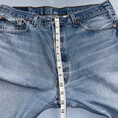 Levis 501 Vintage 90s XX Straight Leg Mexico Jeans 38x34 Light Wash Act 35x31