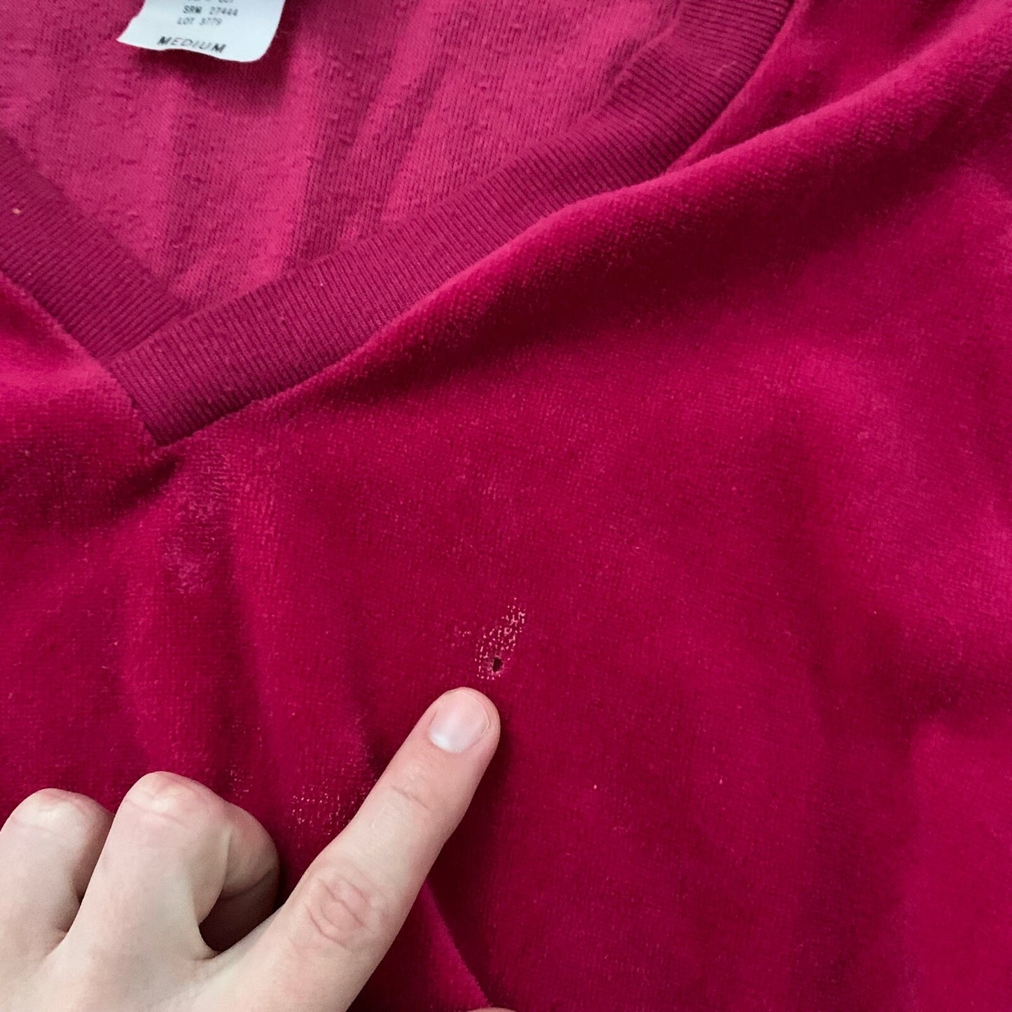 Vintage 80s Women's Pink Red Poly Jumpsuit Jumper 2pc Medium Juicy