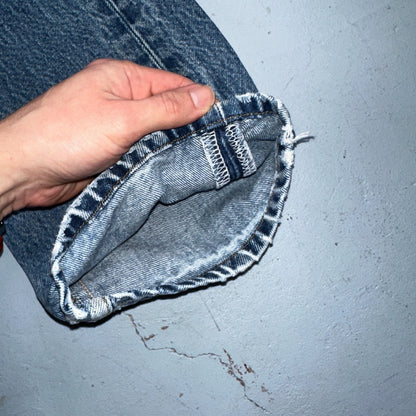 Levis 501 Vintage 90s USA XX Straight Leg Jeans Blue Med Wash 34x38 Act 31x33