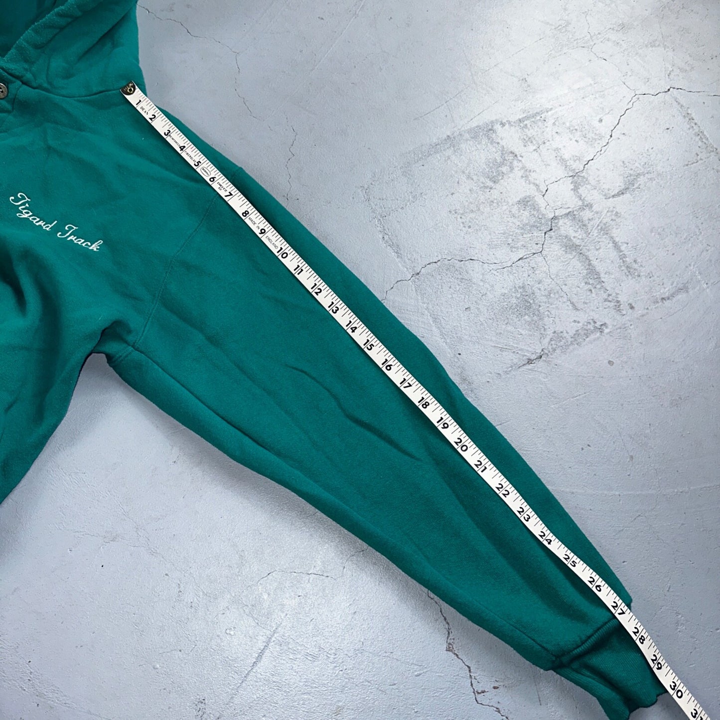 Russell Athletic Sweatshirt Tigard Track VTG Hoodie Green 90s USA Oregon PDX