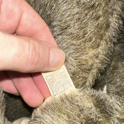 Vtg 50s 60s WHITE STAG Faux Fur Button Up Coat Jacket Union Rockabilly Rare