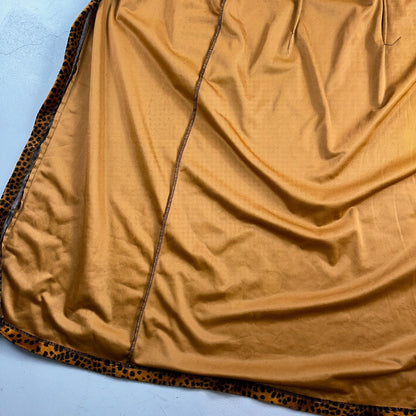 VTG ENT Jacket Womens Cheetah Outdoors Entrancy USA 70s Rockabilly Long Coat