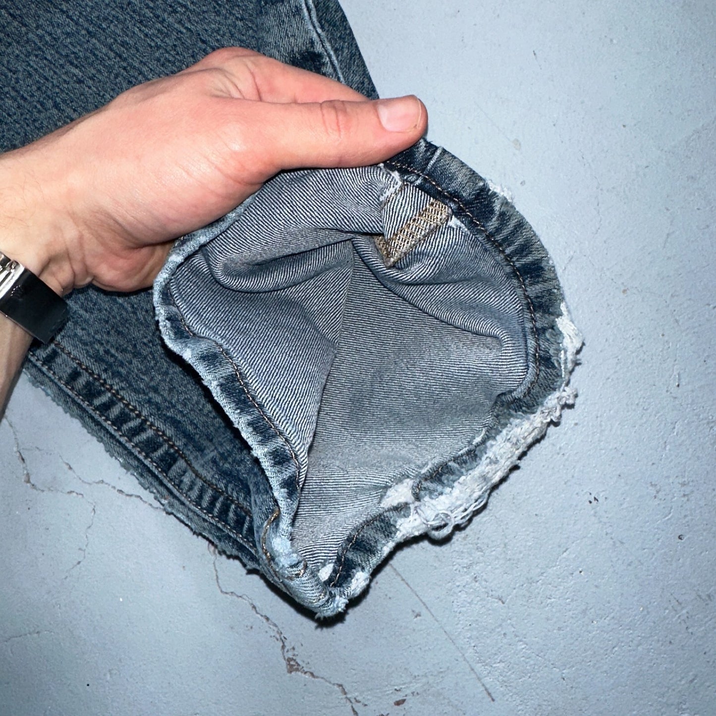 Ariat Rebar Jeans Men's 40x30 Blue M4 Low Rise DuraStretch Edge Boot Cut Western