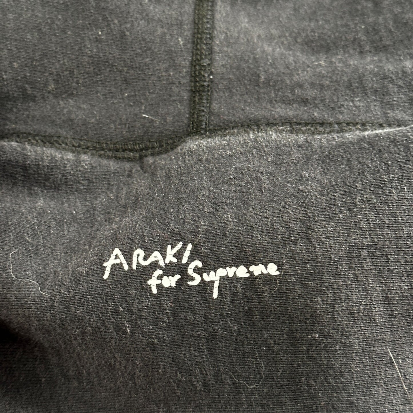 Supreme Araki Rose Hooded Sweatshirt Black Size Medium Hoodie FW16 2016