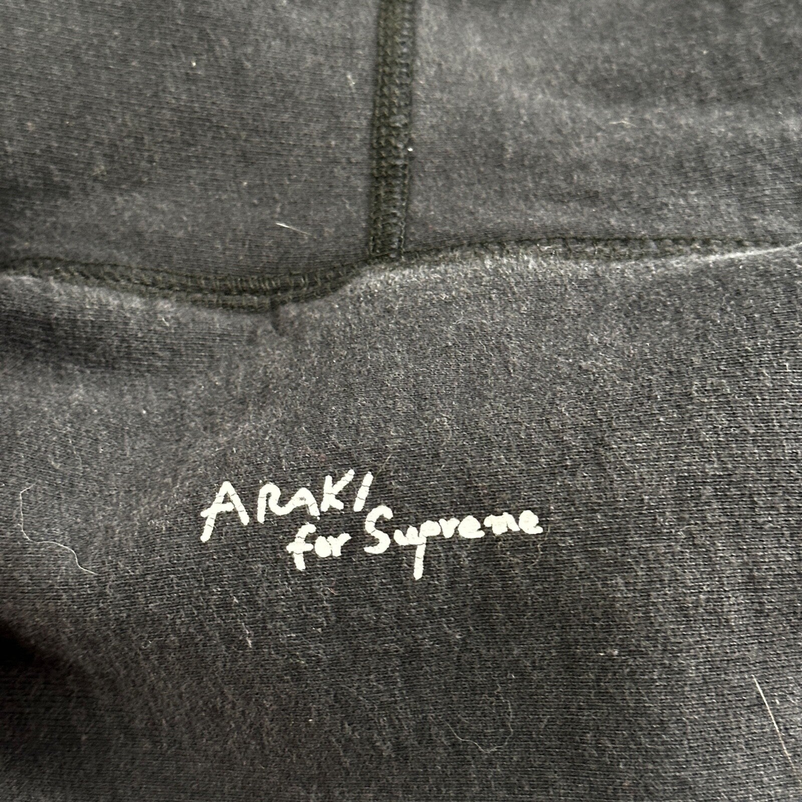 Supreme Araki Rose Hooded Sweatshirt Black Size Medium Hoodie FW16 2016