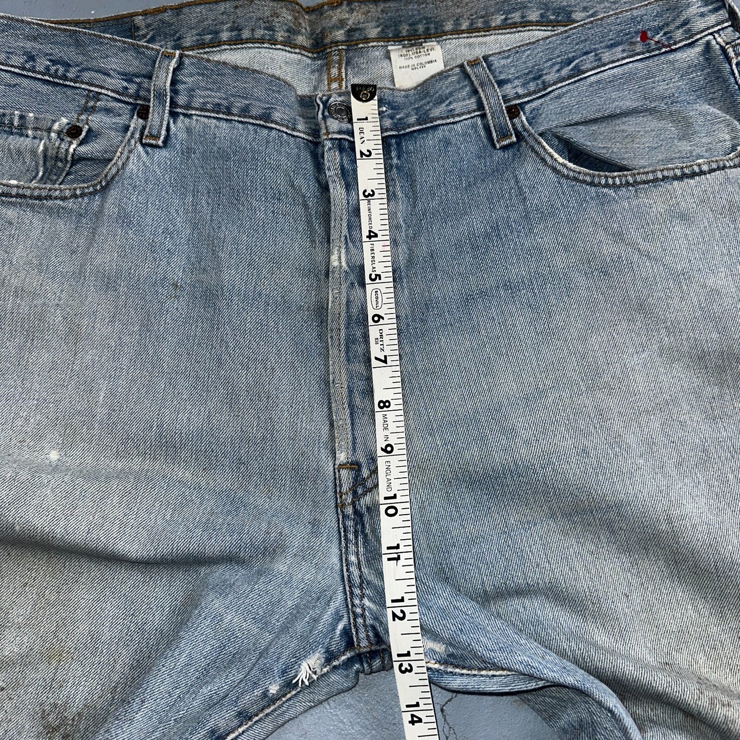 Levis 501 Vintage Y2K XX Straight Leg Jeans 90s Blue Light Wash 40x30 Act 40x29