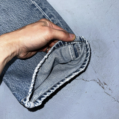 Levis 501 Vintage 90s XX Straight Leg Mexico Jeans 34x36 Light Wash Act 31x32