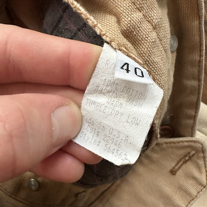 VTG Mens Frontier Maker USA Outdoor Pants Buckleback Cowboy 40 Tan Western