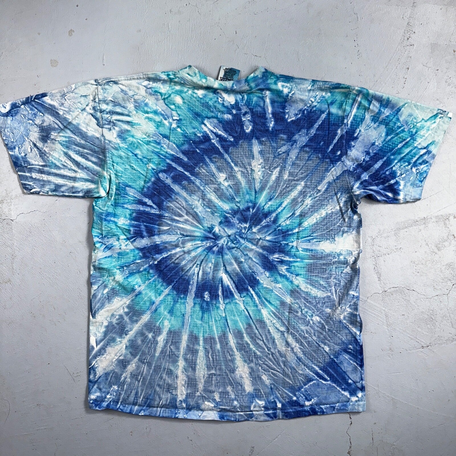 Oneita Enjoy Weed VTG T Shirt Tye Dye Single Stitch Stoner Funny Hippie Spirt