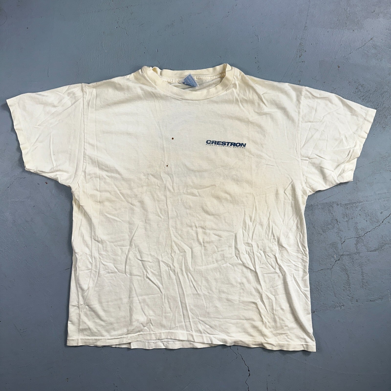 Crestron Color VTG T Shirt Remote Controller Hanes Graphic Music Audio TV Promo