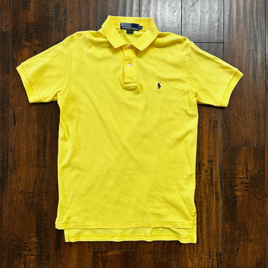 Vintage Polo Ralph Lauren Shirt Mens Medium Yellow 90’s basic classic