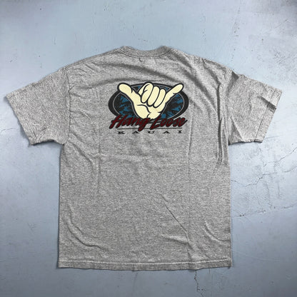 Kauai Hawaii Hang Loose VTG T Shirt Hippie Skater Stoner Cool 90s Peace Love
