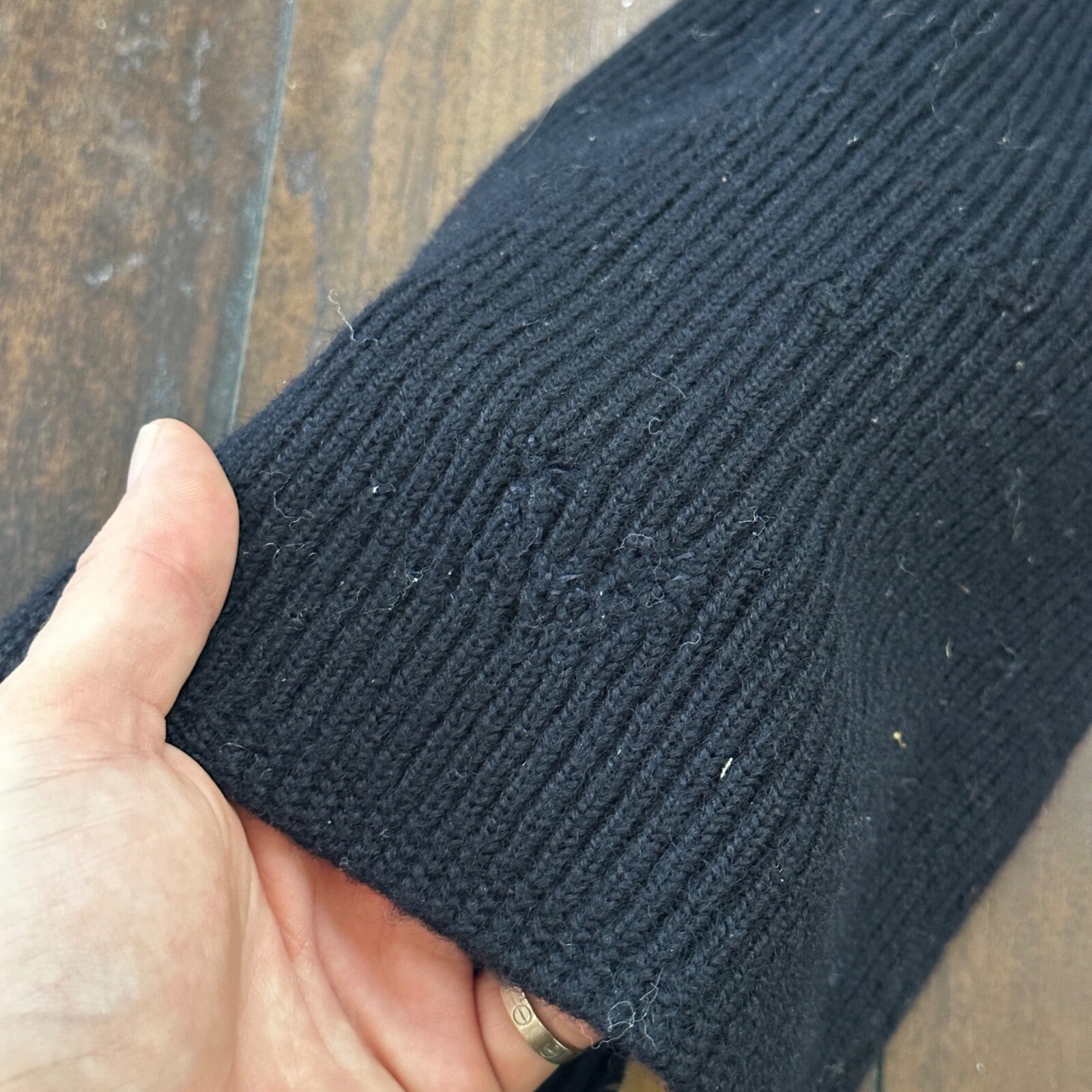 VTG USN Watch Cap Hat Rare Navy 50s 1940s Military Beanie Winter Wool WWII 40s