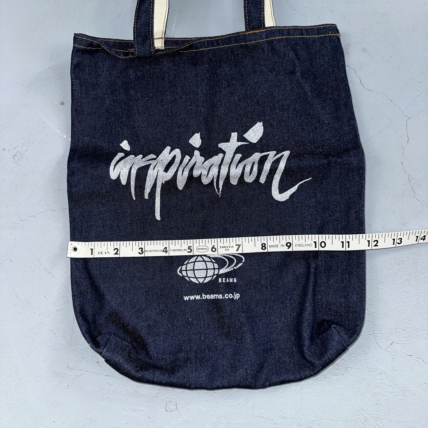 Beams Japan x Rin Tanaka Inspiration Freedamn Denim Tote Bag Vintage Style