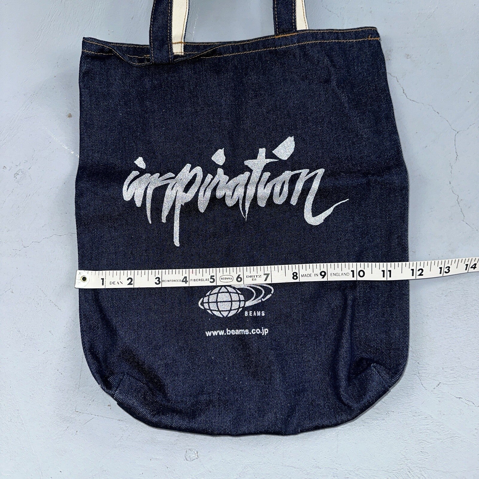Beams Japan x Rin Tanaka Inspiration Freedamn Denim Tote Bag Vintage Style
