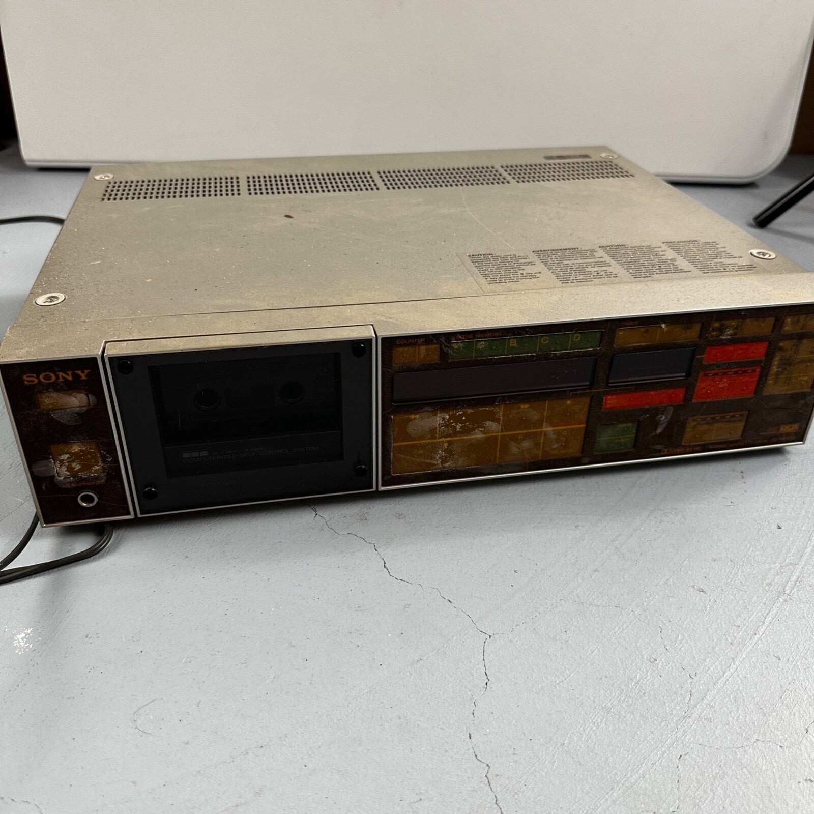 Sony TC-FX1010 Tape Deck Rare Find Cassette Broken For Parts As Is