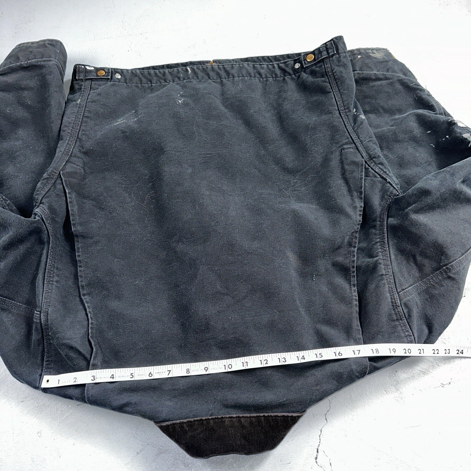 Carhartt VTG Jacket Mens L Tall Black Detroit J001 Blanket Lined USA J97 BLK