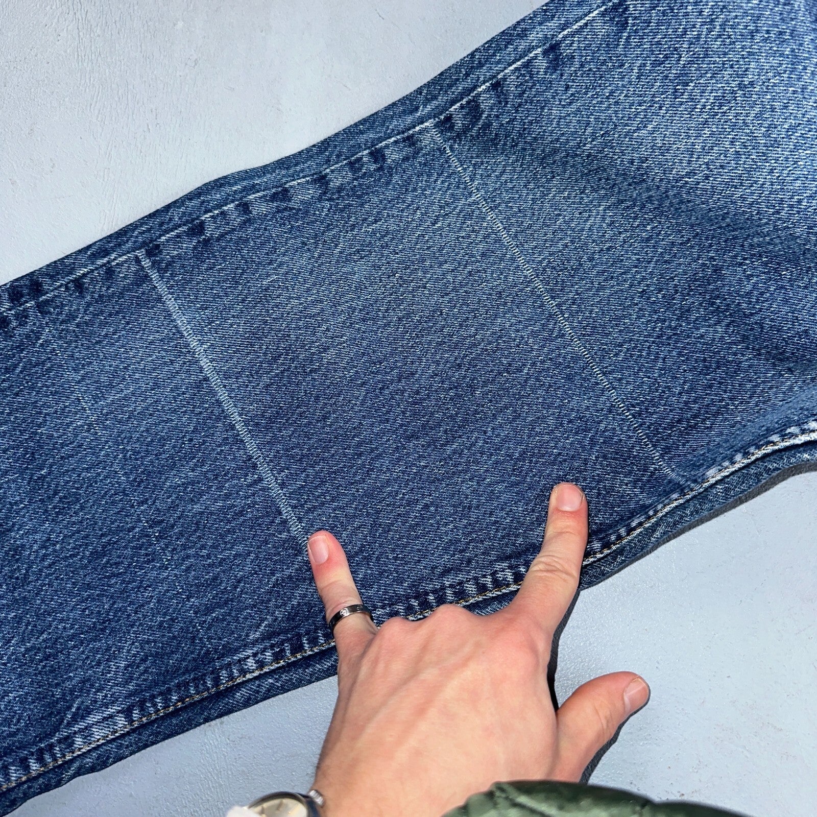 Levis 501 Vintage 80s USA XX Straight Leg Jeans Blue Med Wash 33x32 Act 30x27