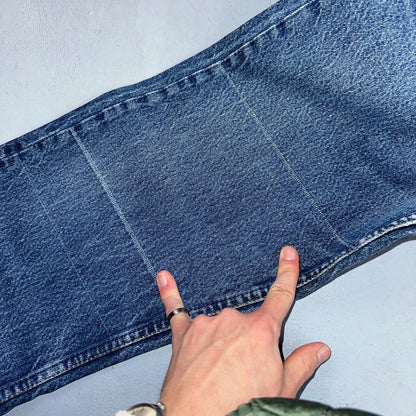 Levis 501 Vintage 80s USA XX Straight Leg Jeans Blue Med Wash 33x32 Act 30x27
