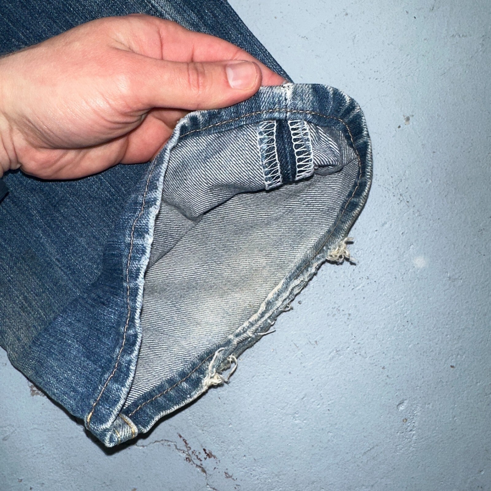 Levis 501 Vintage Y2K XX Straight Leg Jeans Blue Med Wash 34x34 Act 32x29