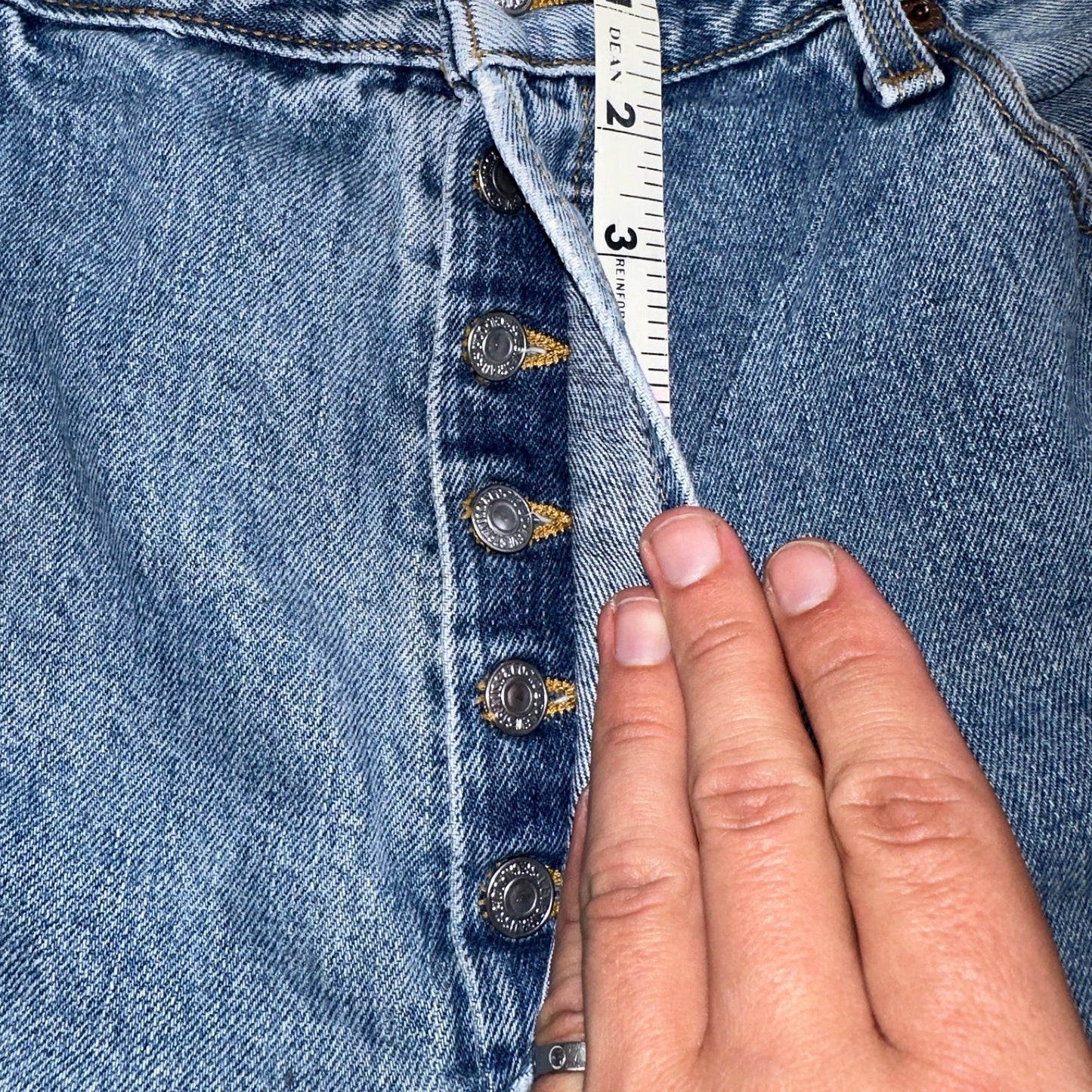 Levis 501 Vintage Y2K Mexico Straight Leg Jeans Blue Light Wash 40x30 Act 38x30