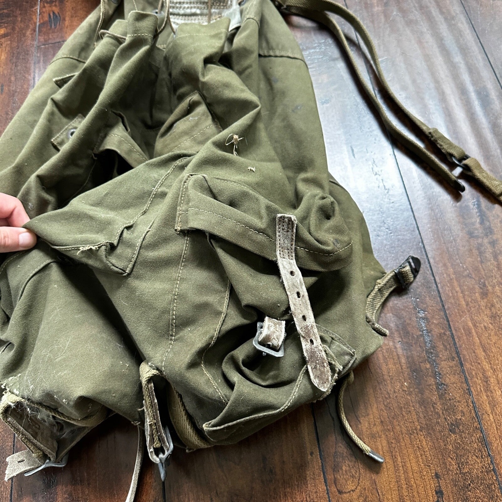 VTG WWII US Army JQD 88B Mountain Div Rucksack Backpack WW2 AVERY 1943