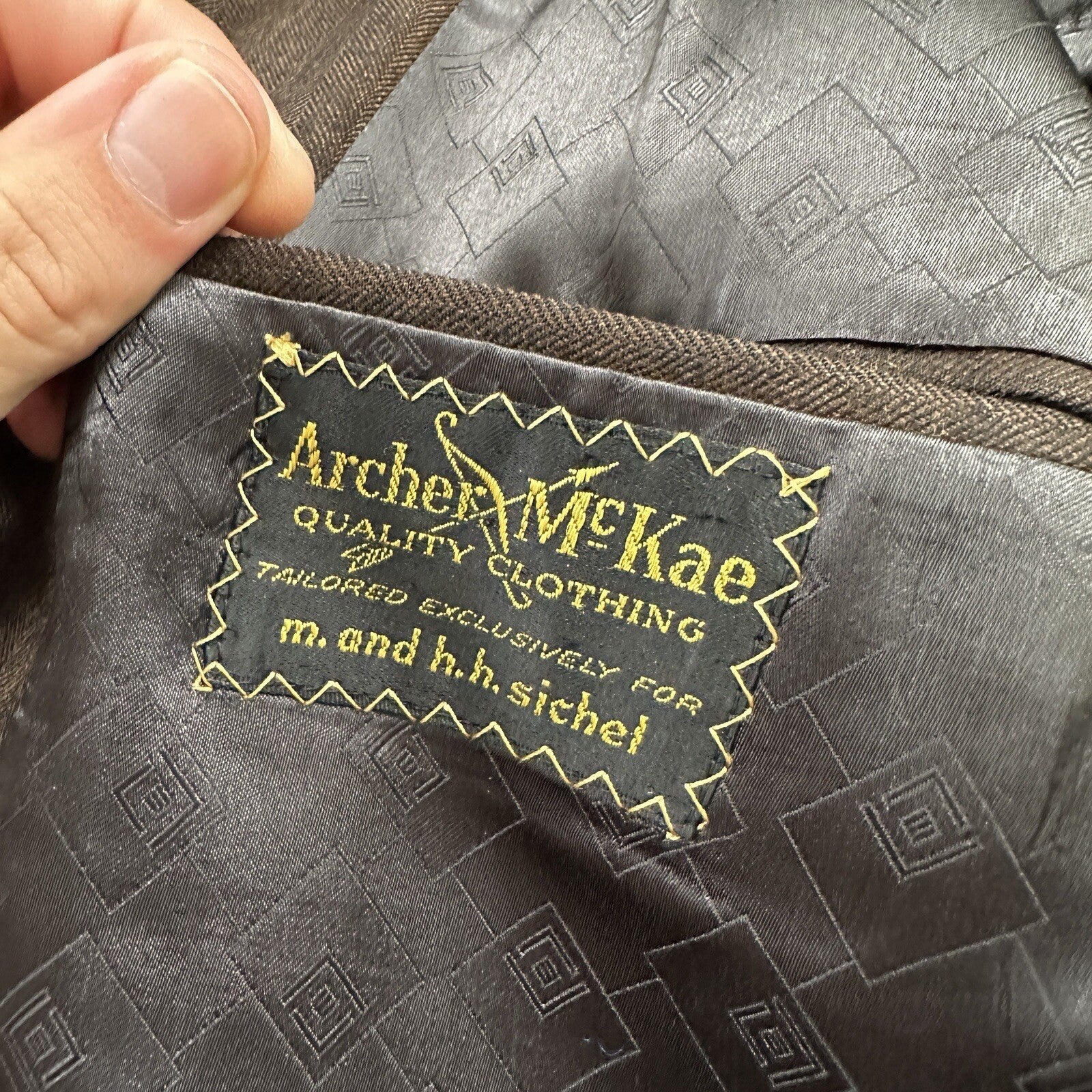 1960s 1970s Brown Striped Sport Jacket VTG Mens Suit 44 33x32 Rockabilly Wool