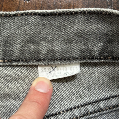 VTG 90s Levis 501 Button Fly 27x30 USA Tag Jeans Straight Wash Grey XX Act Faded