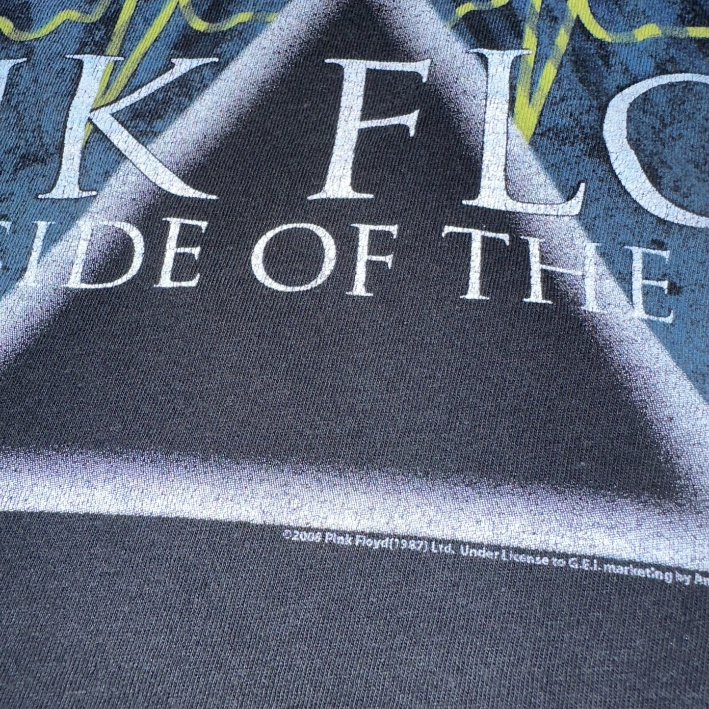 Pink Floyd Music Band 2008 VTG T Shirt Y2K Classic Rock Dark Side Of Moon