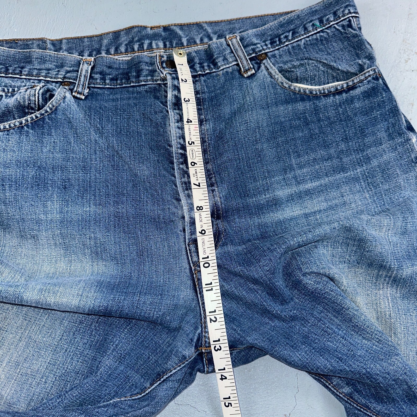 Levis VTG 517 0217 Jeans Mens 40x32 Blue Talon 70s USA Denim Single Stitch 38x31
