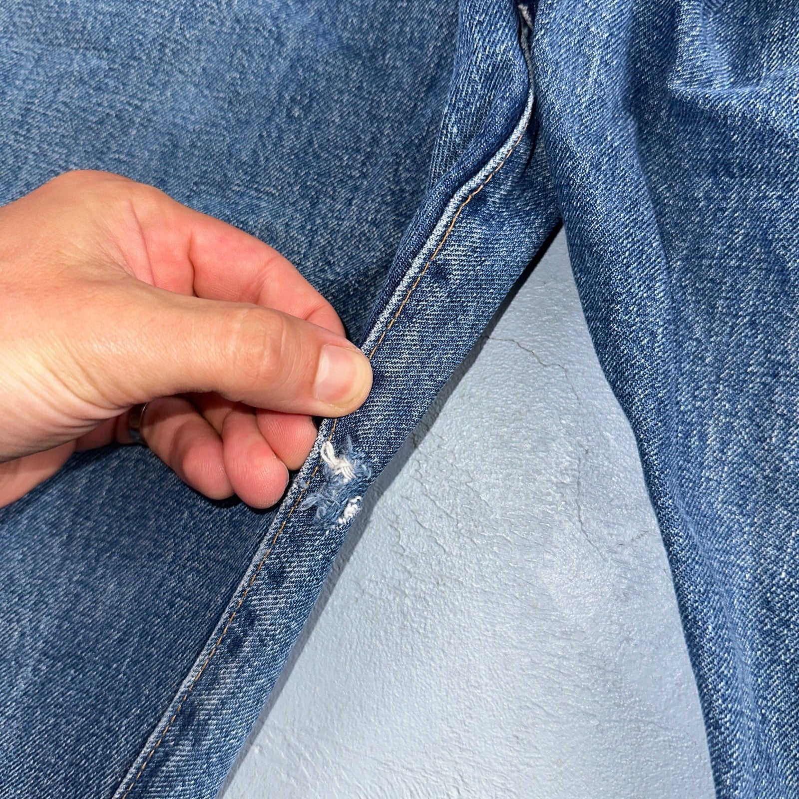 Levis 501 Vintage 70s SS Redline Selvedge USA XX Jeans Med Wash 48x30 Act 44x27