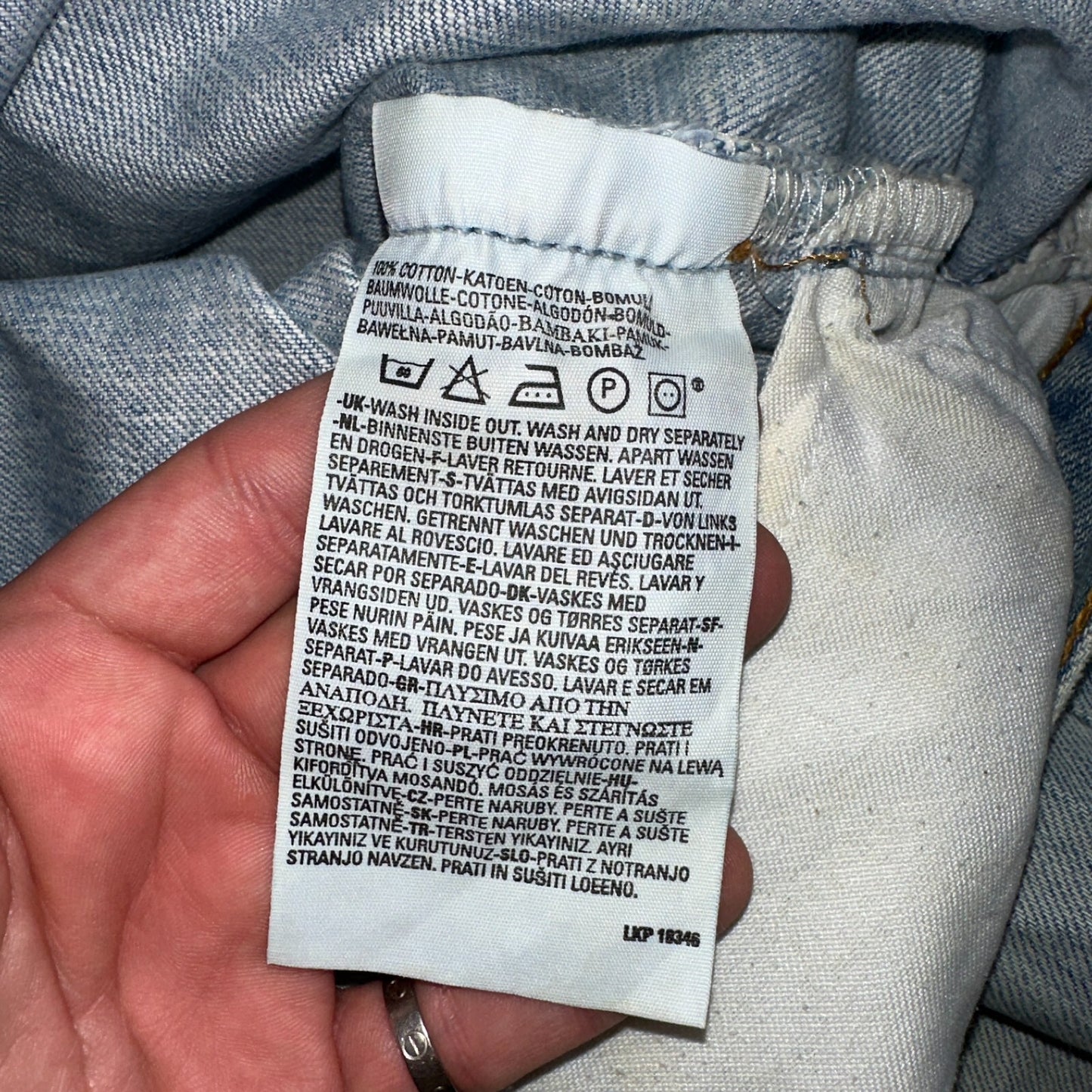 Levis 501 Vintage Y2K Hungary Straight Leg Jeans 33x34 90s Light Wash Act 31x32