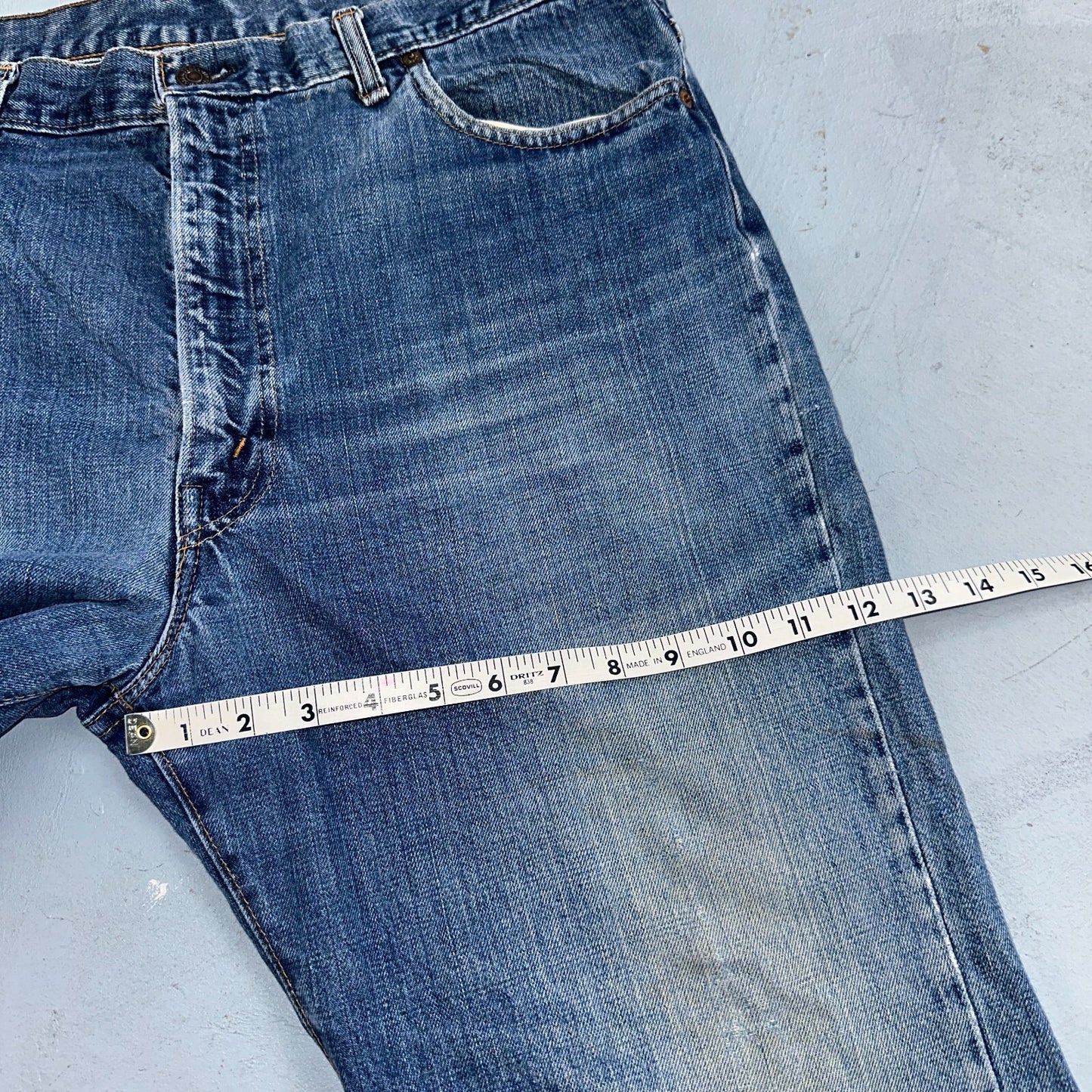 Levis VTG 517 0217 Jeans Mens 40x32 Blue Talon 70s USA Denim Single Stitch 38x31