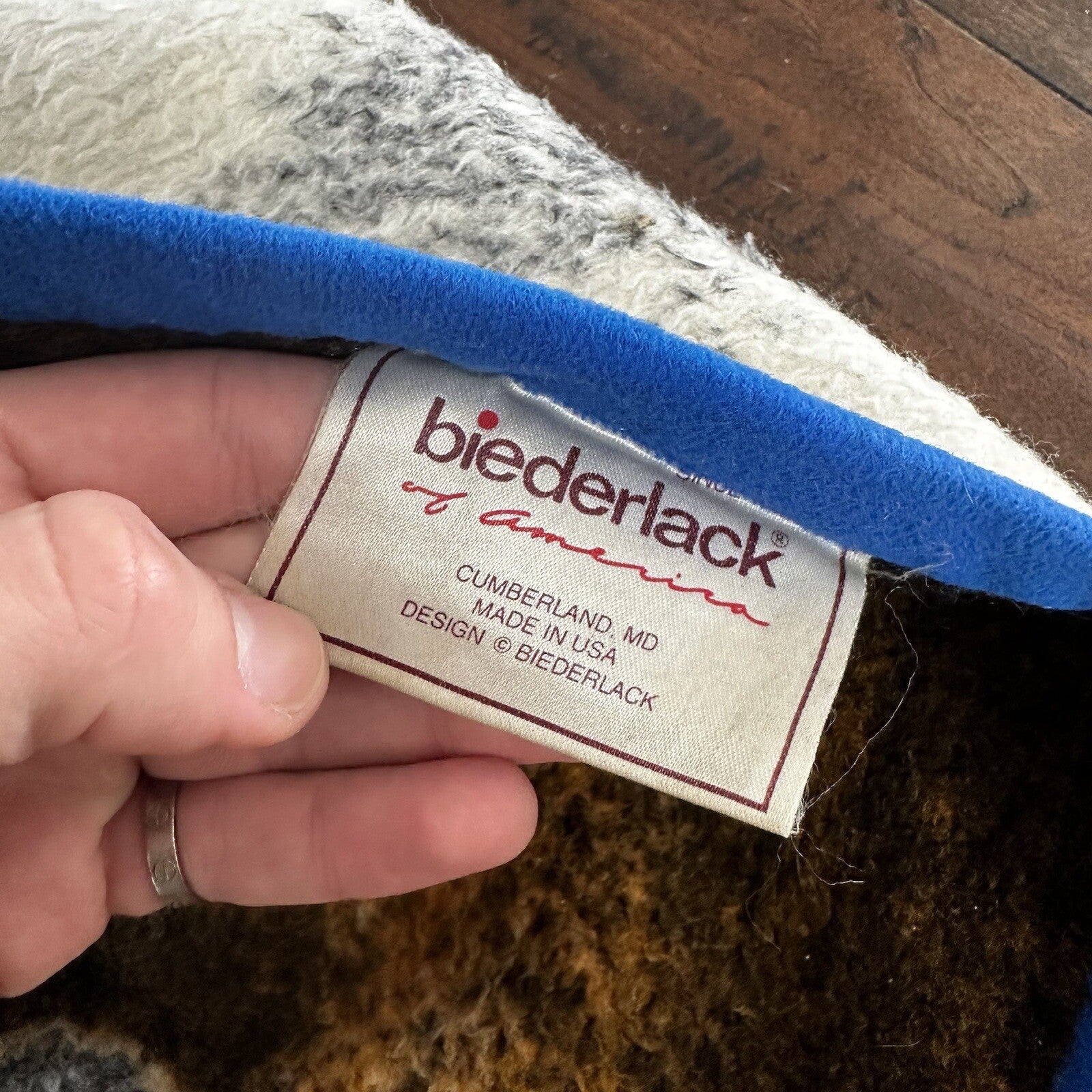 VTG Biederlack Disney Mickey Minnie Reversible Infant Throw Blanket 1984 80s