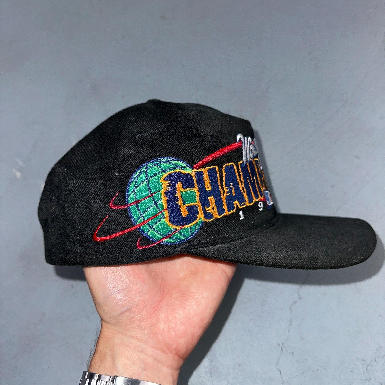 Vintage  New Era 1998 New York Yankees Hat Snapback MLB World Series Black Cap