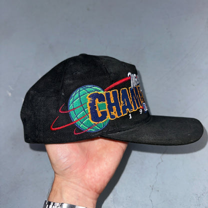 Vintage  New Era 1998 New York Yankees Hat Snapback MLB World Series Black Cap