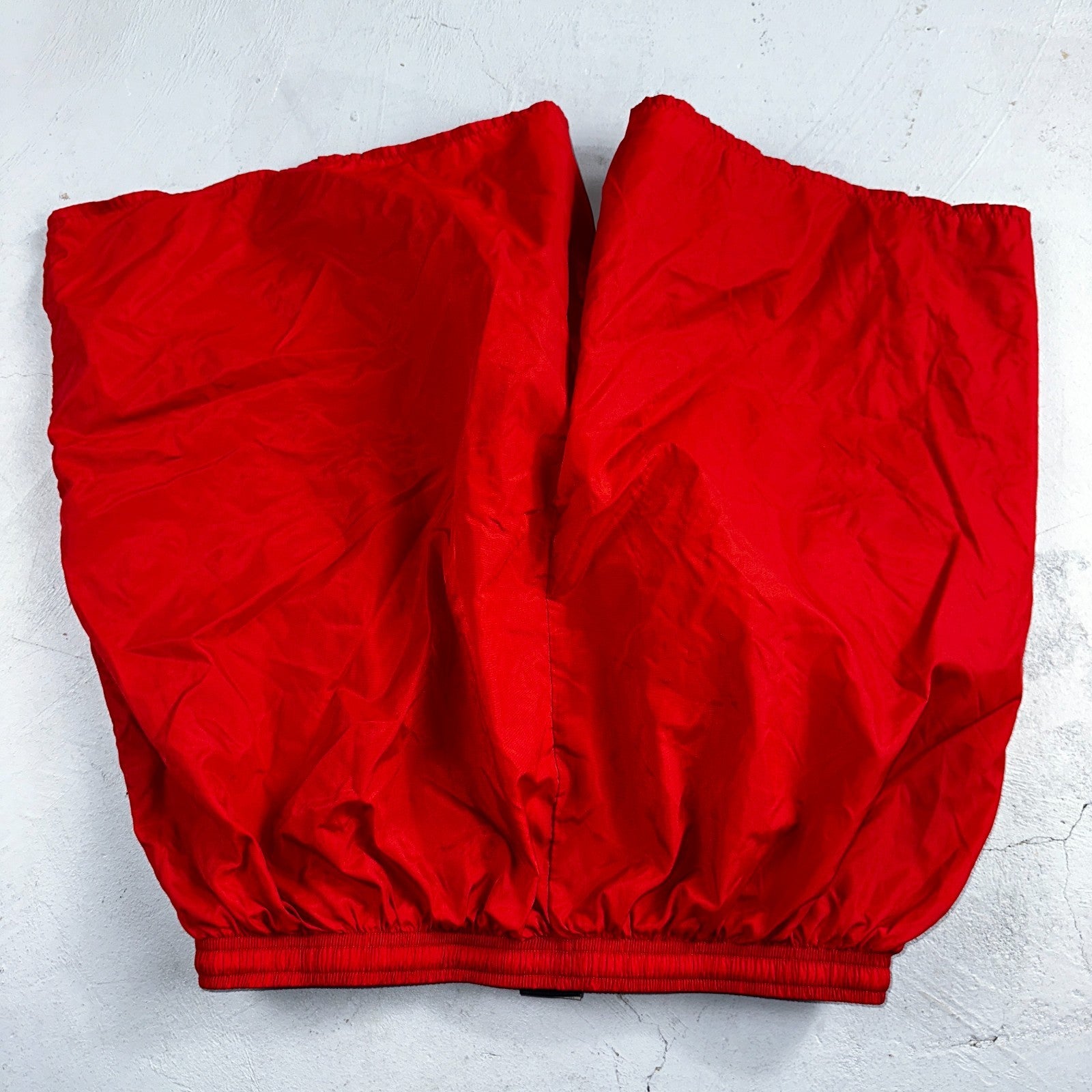 Nike Vintage Red Nylon Shorts Swoosh XL 90s Black Tag 6” Inseam Running Swim