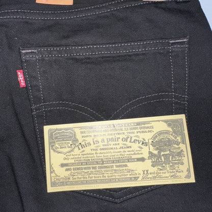 Levis 501 Deadstock Vintage 90s USA XX Straight Leg Jeans Black Dark Wash 36x32