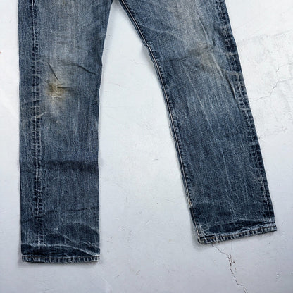 Levis 501 Y2K XX Straight Leg Jeans Blue VTG Med Wash 34x32 Act 33x30