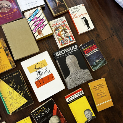 Lot 36 Cool Old Vintage Antique Rare Hardcover Random Books Green Coffee Table